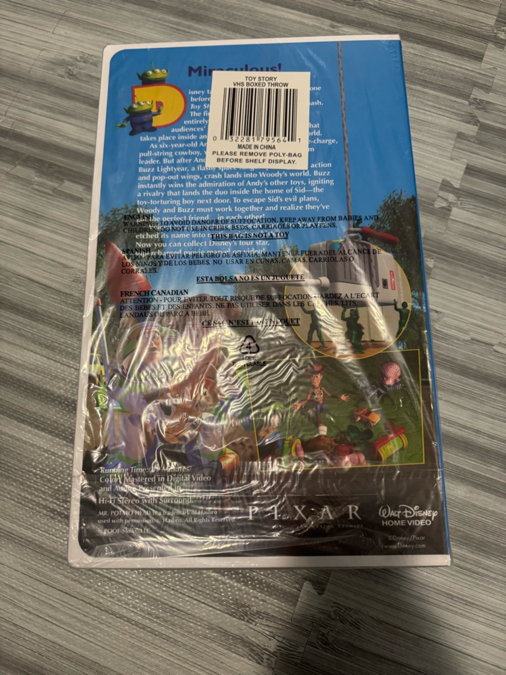 Disney Toy Story Classic VHS Boxed Silk Touch Throw, 50" x 70" - Picture 6 of 6